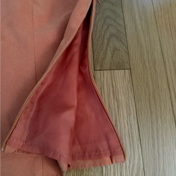 Positive Attitude Orange stylish faux suede jacket & sleeveless lined top. EUC - Picture 5 of 6